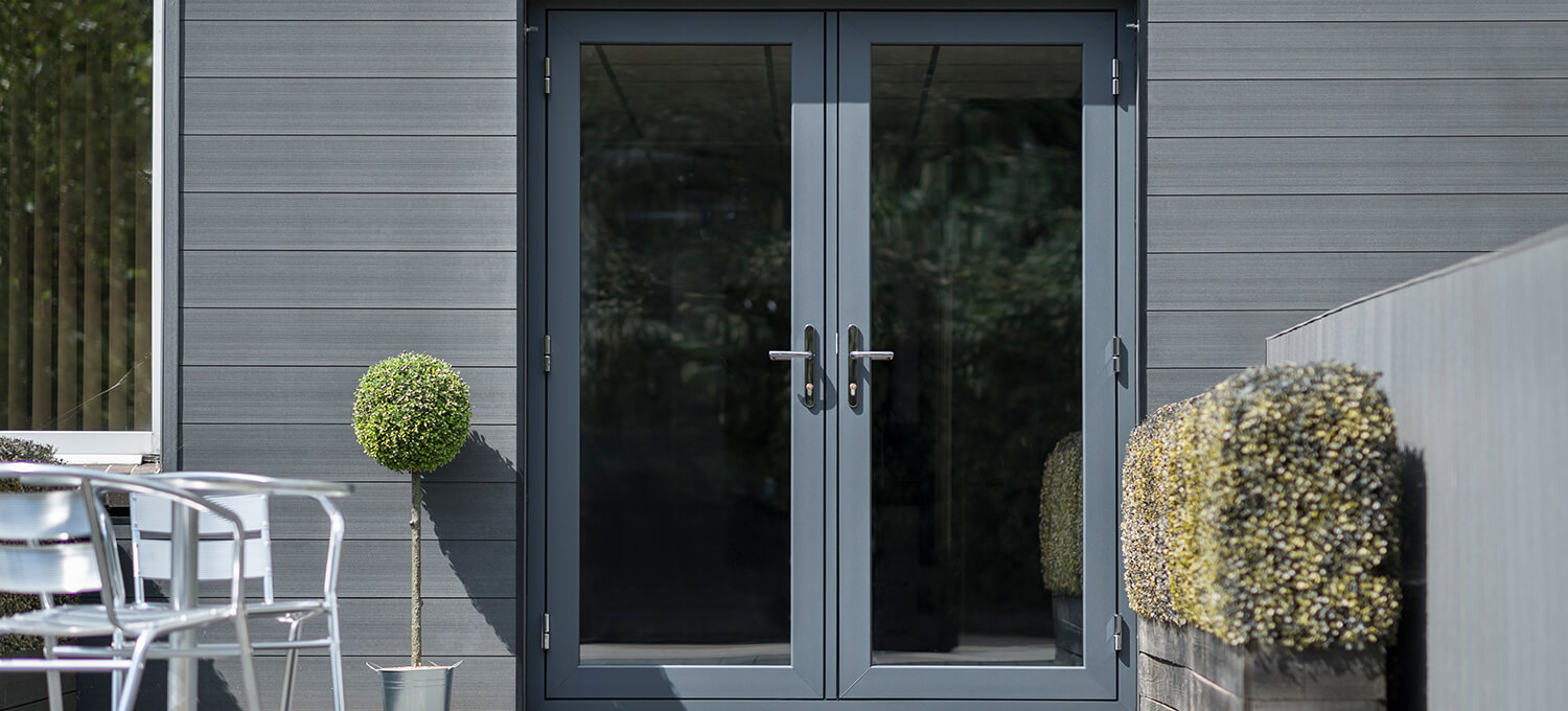 grey upvc french doors