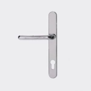 chrome lever door handle