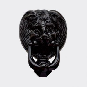black lion door knocker