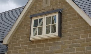 cream timber windows