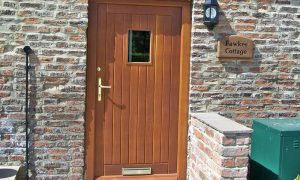 Hardwood timber front door