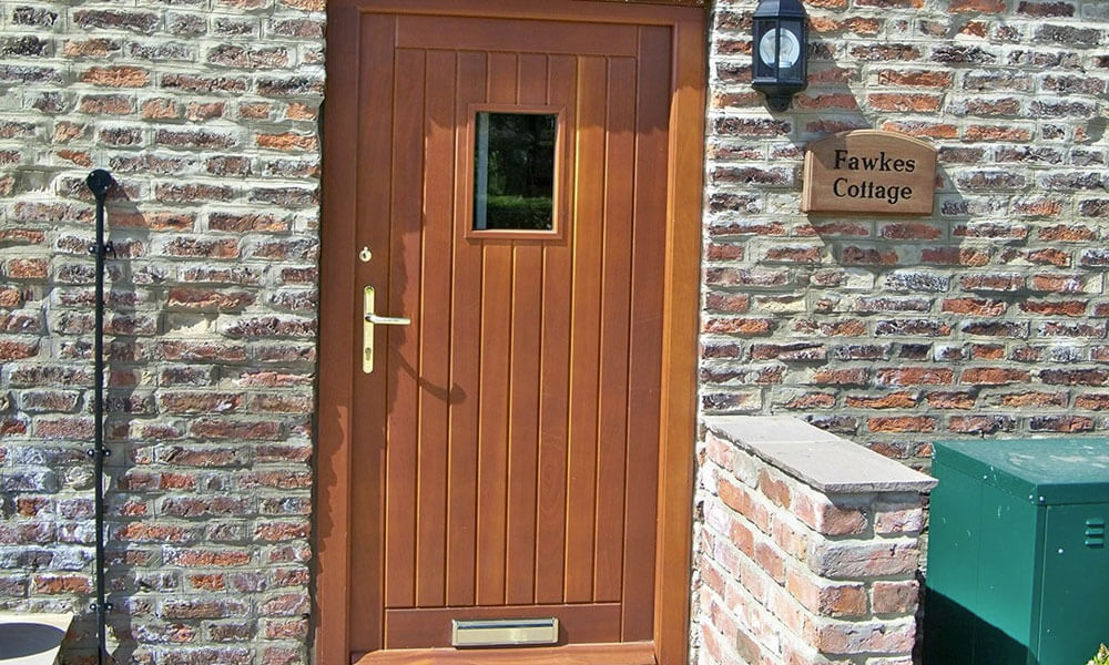 Hardwood timber front door
