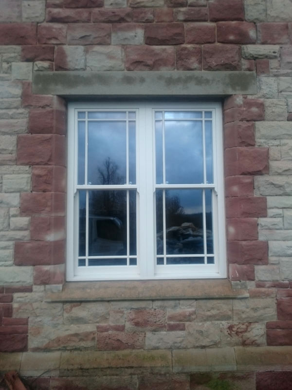 cream sliding sash windows