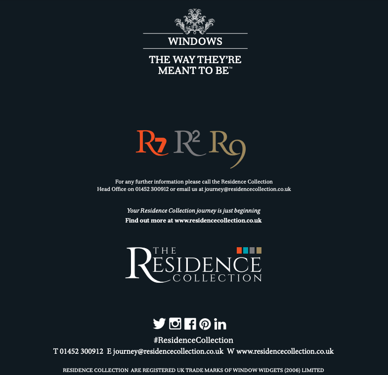 residence hardware brochure