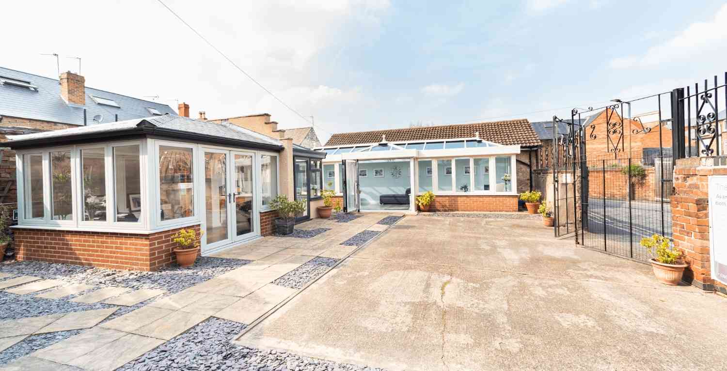 outside view of conservatory showroom